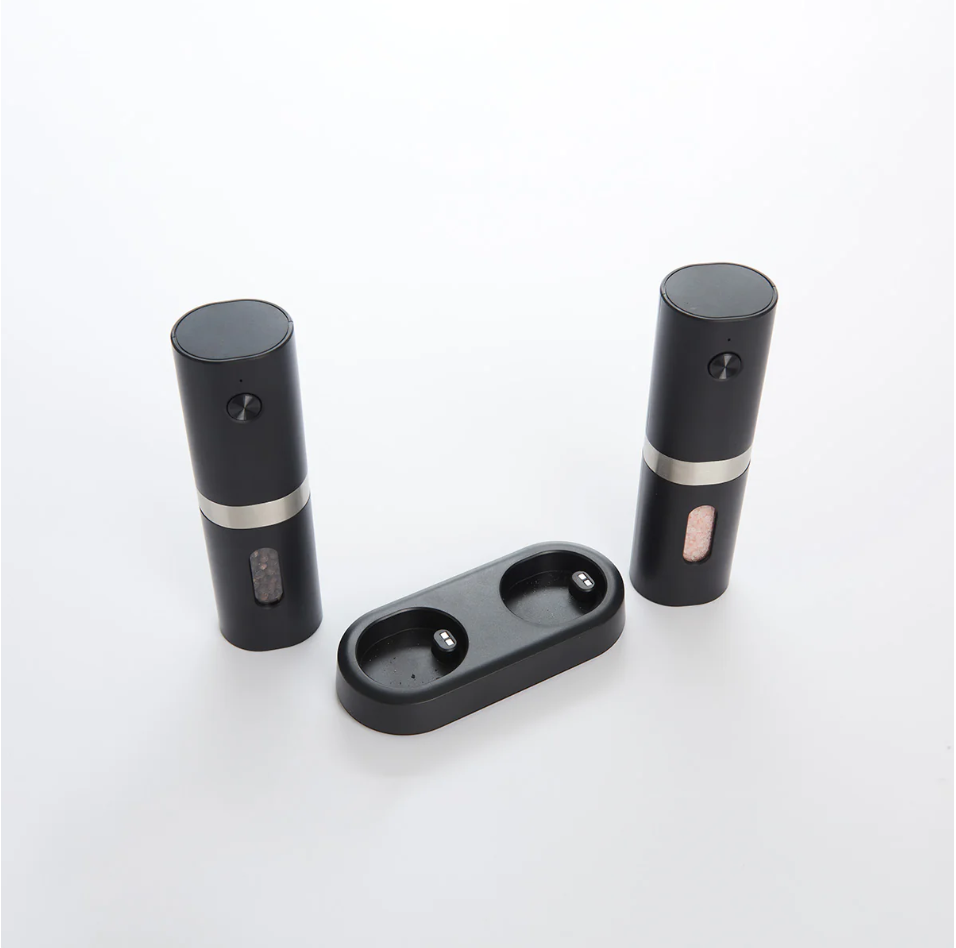 Rechargeable Salt and Pepper Mill Set by Sharper Image