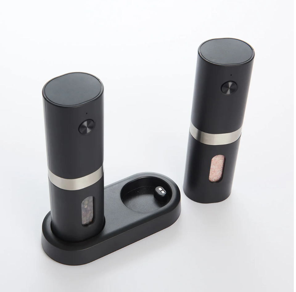 Rechargeable Salt and Pepper Mill Set by Sharper Image