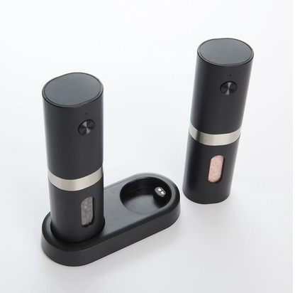 Rechargeable Salt and Pepper Mill Set by Sharper Image